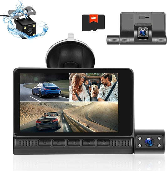 CAMARA TRIPLE PARA VEHICULO CON WIFI